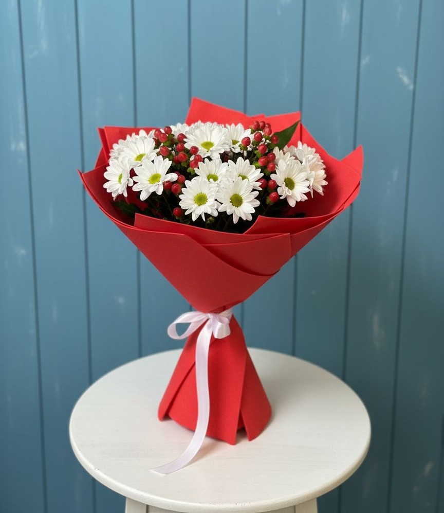 Букет цветов из: Хризантемы в Фокино Приморского края