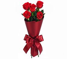 Букет 5 Красных роз Эдлесс Лав в Фокино Приморского края