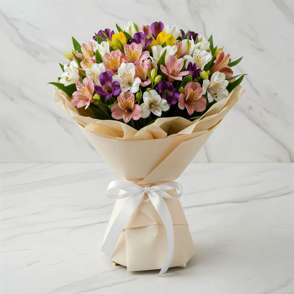 Букет цветов из: Альстромерии в Фокино Приморского края