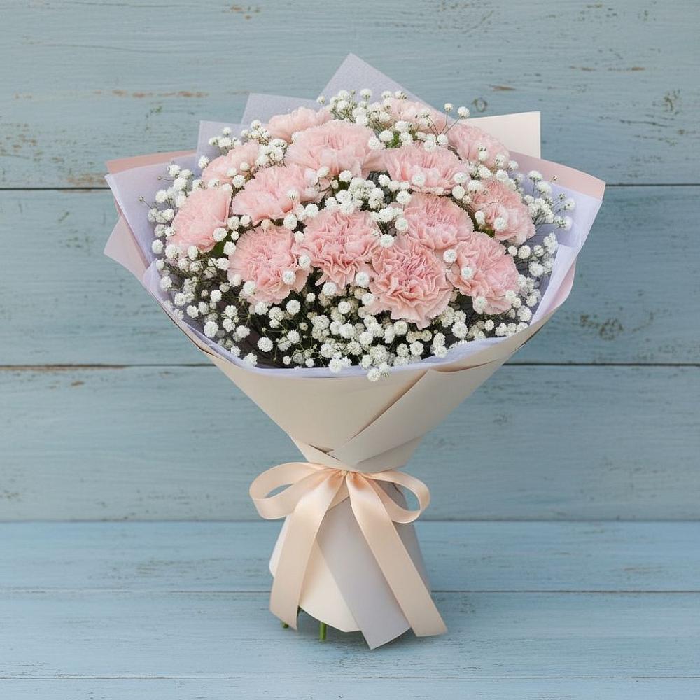 Букет цветов из: Гвоздики в Фокино Приморского края