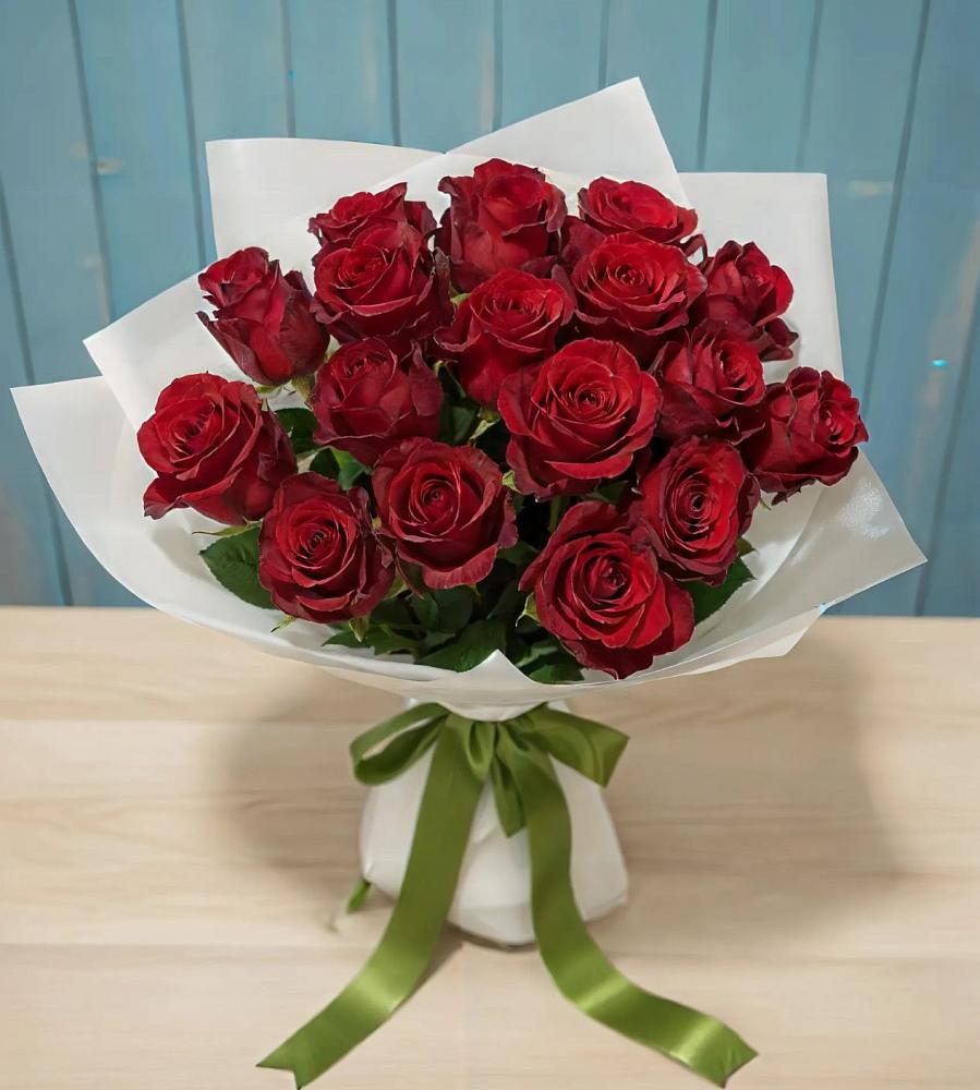 Букет Красные розы в Фокино Приморского края