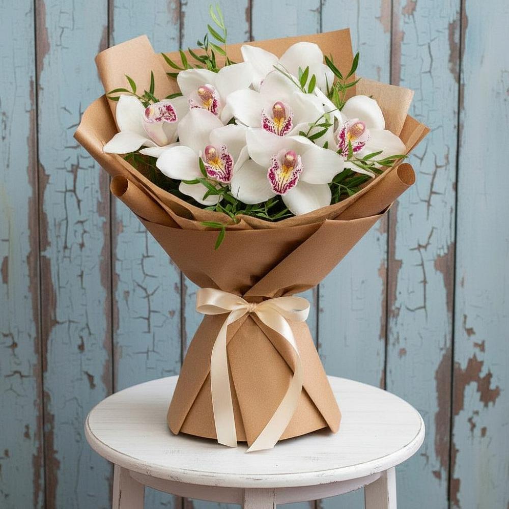 Букет цветов из: Орхидеи и Розы в Фокино Приморского края