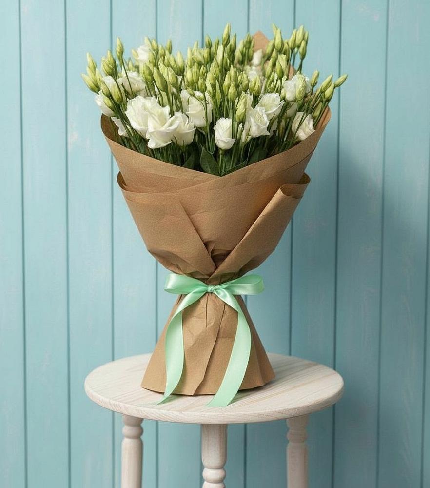 Букет цветов из: Лизиантусы в Фокино Приморского края