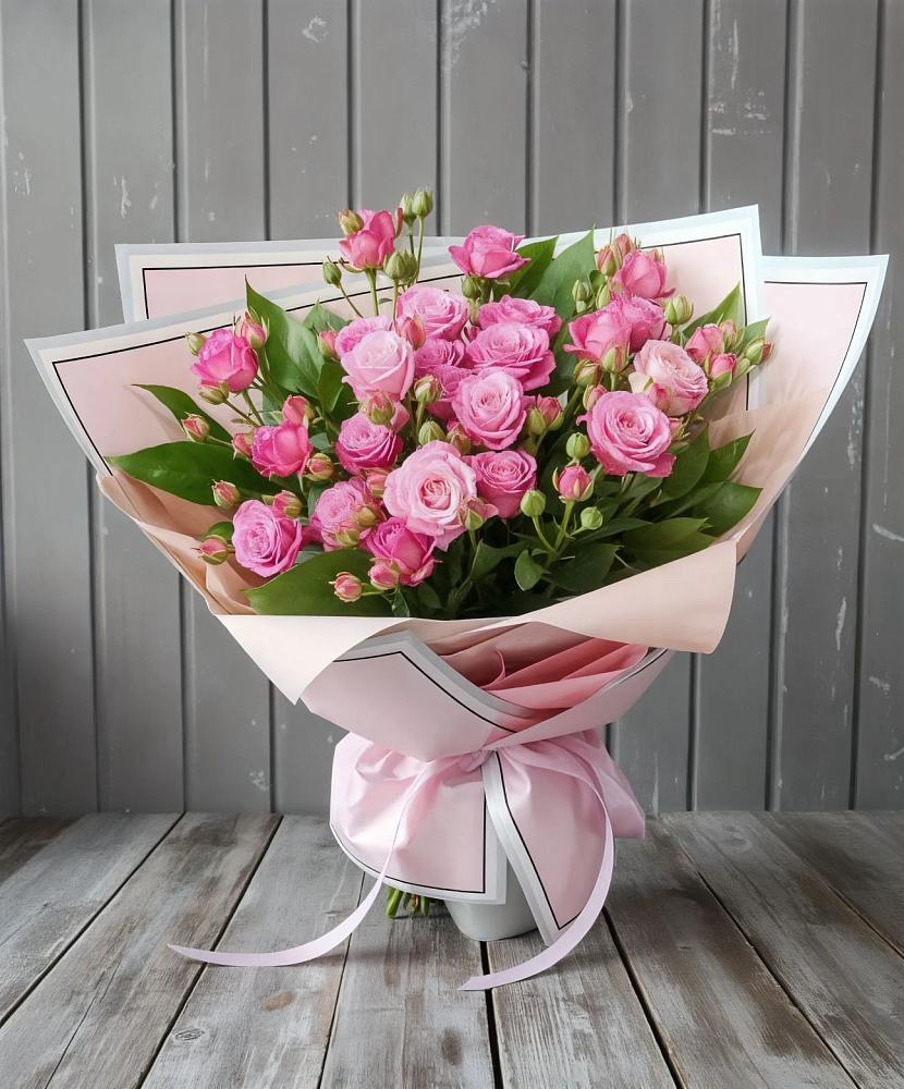 Букет Розовый кустик в Фокино Приморского края