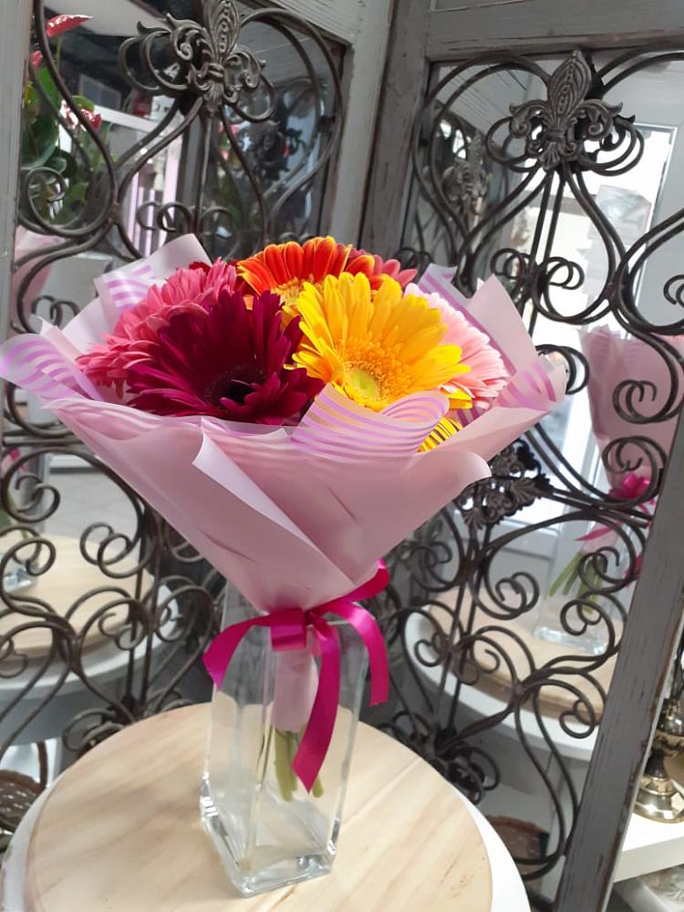 Букет цветов из: Герберы в Фокино Приморского края