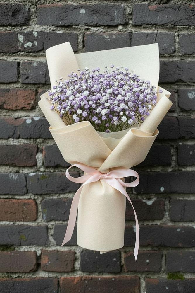 Букет цветов из: Гипсофила в Фокино Приморского края