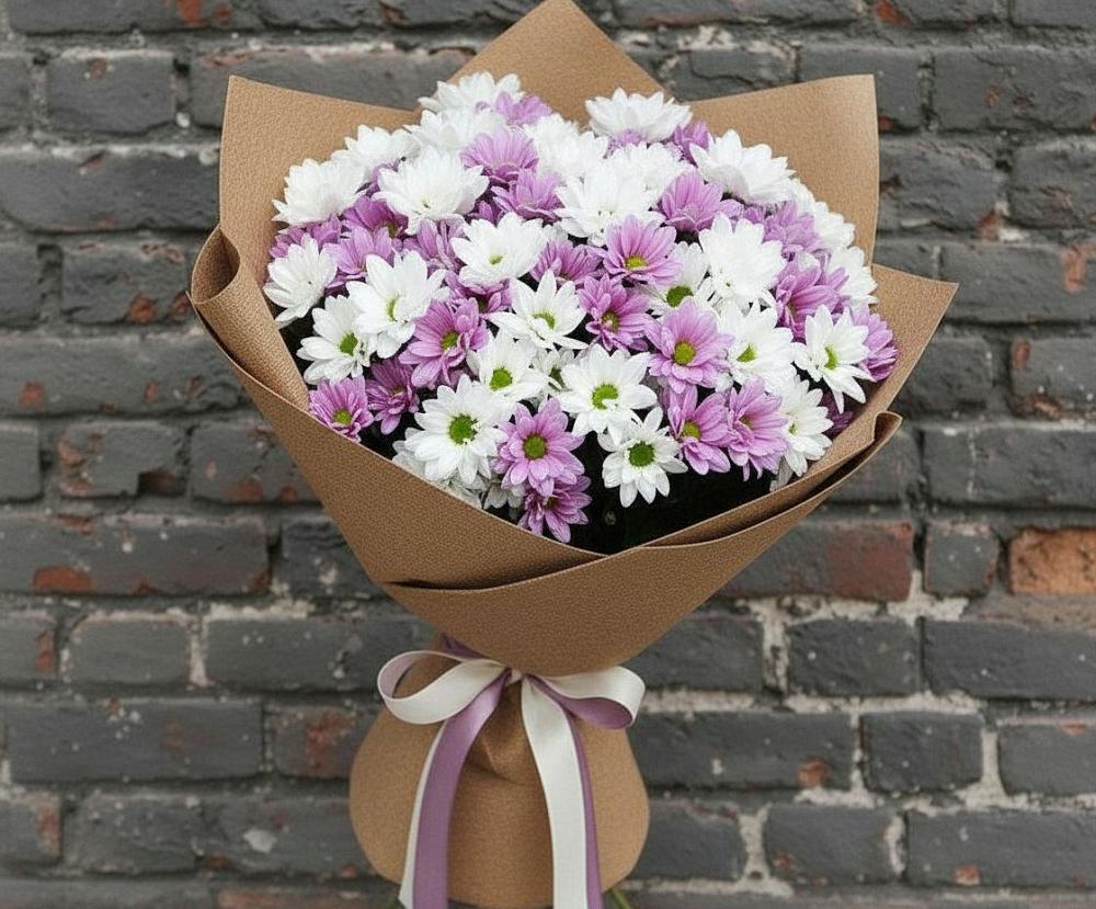 Букет цветов из: Хризантемы в Фокино Приморского края