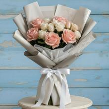 Букет цветов из:  Розы #REPLACE_PRED# Фокино Приморского края