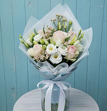 Букет цветов из:  Розы и Лизиантусы #REPLACE_PRED# Фокино Приморского края