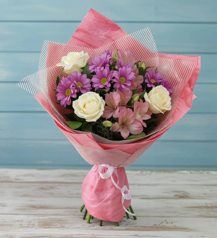 Букет цветов из: Герберы в Фокино Приморского края