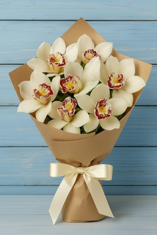 Букет цветов из: Орхидеи и Розы в Фокино Приморского края