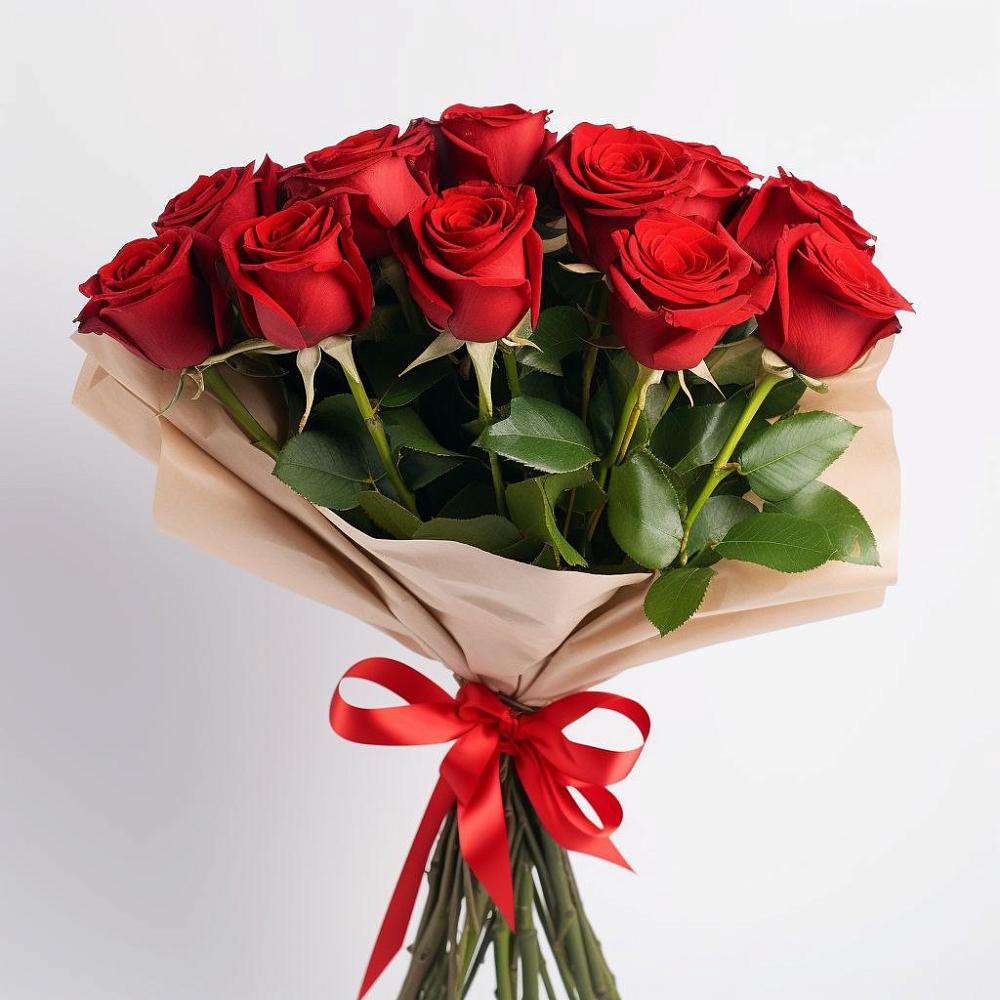 Букет 11 Красных роз Эдлесс Лав в Фокино Приморского края